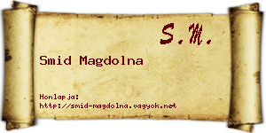 Smid Magdolna névjegykártya
